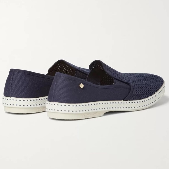 Rivieras Leisure Navy Blue Perforated Espadrilles